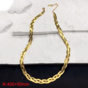 SS Gold-Plating Necklaces - KN231145-WGBS