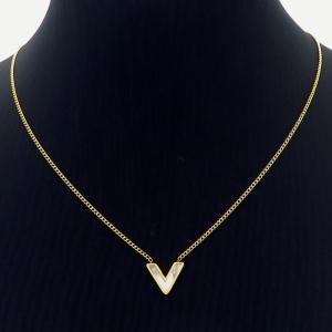 SS Gold-Plating Necklace - KN231151-CM