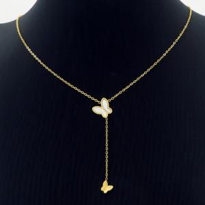 SS Gold-Plating Necklace - KN231153-CM