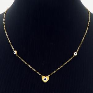 SS Gold-Plating Necklace - KN231155-CM