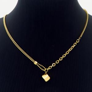 SS Gold-Plating Necklace - KN231161-CM