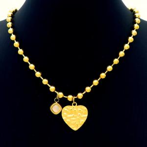SS Gold-Plating Necklace - KN231369-NJ