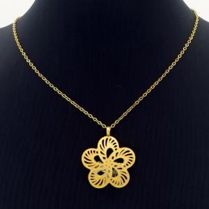 SS Gold-Plating Necklace - KN231424-HG