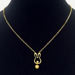 SS Gold-Plating Necklace - KN232420-HM