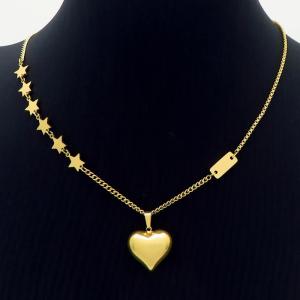 SS Gold-Plating Necklace - KN232422-HM