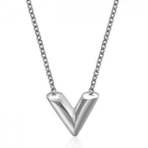 Stainless Steel Necklace - KN232601-WGJZ