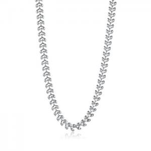 Stainless Steel Necklace - KN232621-WGTY