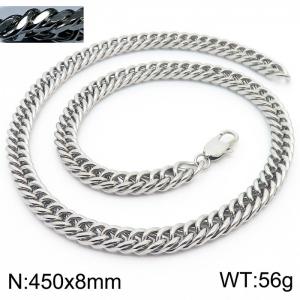 Simple ins style unisex encryption riding crop chain necklace - KN233102-ZZ
