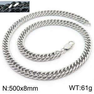 Simple ins style unisex encryption riding crop chain necklace - KN233103-ZZ