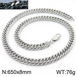 Simple ins style unisex encryption riding crop chain necklace - KN233106-ZZ