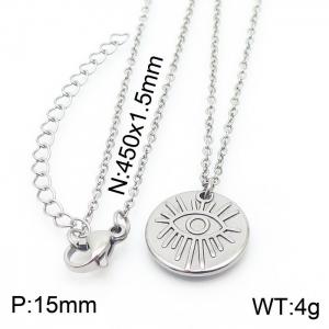 Stainless Steel Adjustable Special Devil's Eye Bracelets Women Silver Color - KN233896-Z