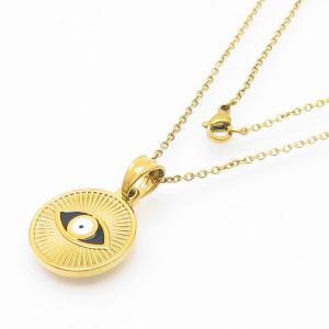 SS Gold-Plating Necklace - KN236284-MS