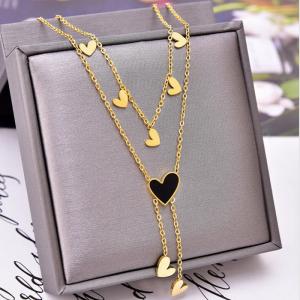 SS Gold-Plating Necklace - KN236344-WGJL