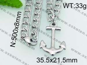 Stainless Steel Necklace - KN23645-Z