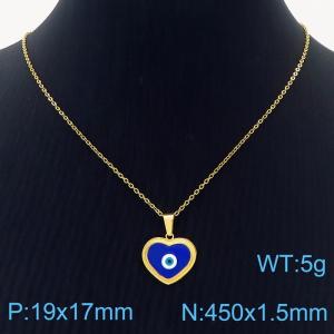 Personalized stainless steel women's love necklace - KN237584-MW