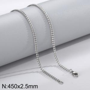 Stainless steel necklace - KN237667-Z