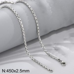 Stainless steel necklace - KN237668-Z