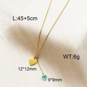 Popular Personalized Love Titanium Clavicle Necklace - KN238305-HM