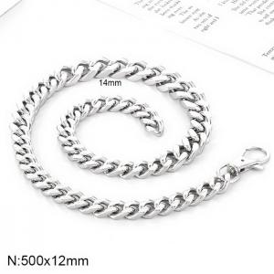 Stainless steel splicing chain necklace - KN238623-Z