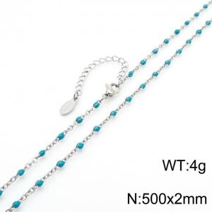 Stainless steel drip necklace - KN250259-Z