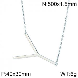 Stainless Steel Necklace - KN25694-K
