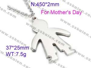 Stainless Steel Necklace - KN26230-Z