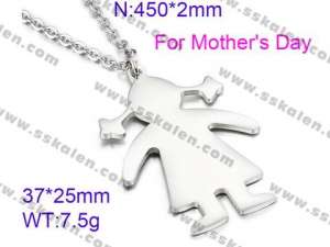 Stainless Steel Necklace - KN26231-Z