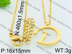 SS Gold-Plating Necklace - KN27583-JE