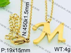 SS Gold-Plating Necklace - KN27592-JE