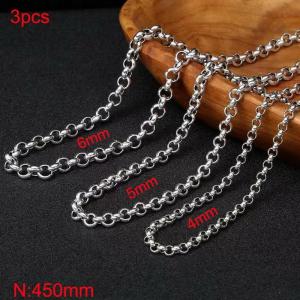Stainless Steel Necklace - KN282612-Z