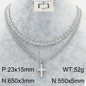 Stainless Steel Necklace - KN283141-KFC