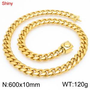 SS Gold-Plating Necklace - KN283696-Z