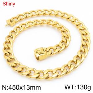 SS Gold-Plating Necklace - KN283819-Z
