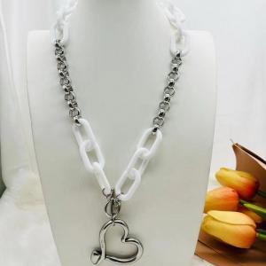 Stainless Steel Necklace - KN284819-NJ