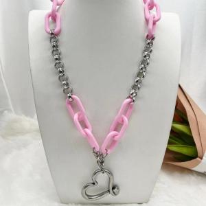 Stainless Steel Necklace - KN284820-NJ