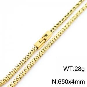 SS Gold-Plating Necklace - KN285572-KFC