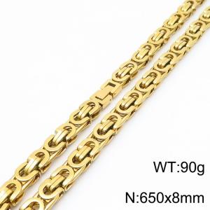 SS Gold-Plating Necklace - KN285585-KFC