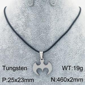Stainless steel with Tungsten Necklace - KN286372-TS