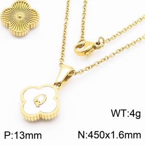 SS Gold-Plating Necklace - KN286732-LB