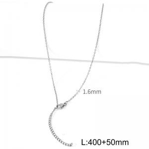 Advanced temperament 1.6mm steel stainless steel necklace - KN286888-Z