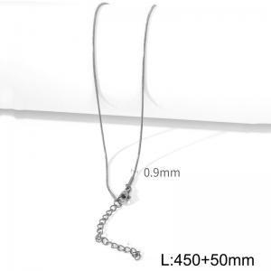 Minimalist style stainless steel snake bone chain women's necklace - KN286900-Z