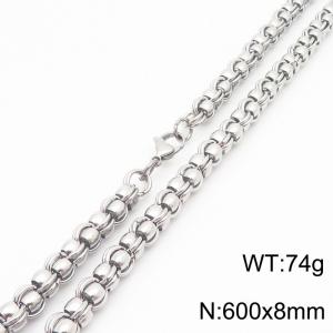 Stainless Steel Necklace - KN286927-TSC