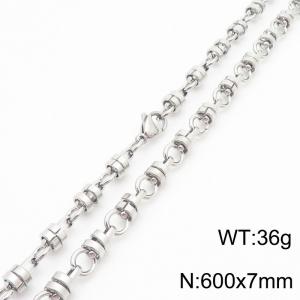 Stainless Steel Necklace - KN286928-TSC