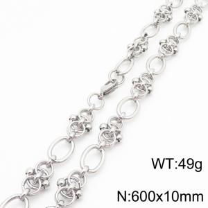 Stainless Steel Necklace - KN286931-TSC