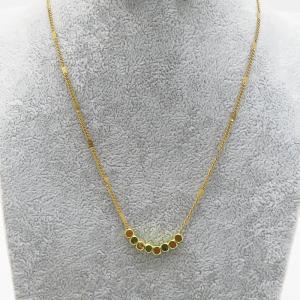 SS Gold-Plating Necklace - KN286937-WH