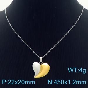 INS style European and American exaggerated shaped heart-shaped necklace - KN287391-KFC
