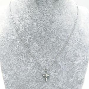 Stainless Steel Stone Necklace - KN288435-HR