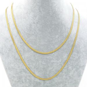 SS Gold-Plating Necklace - KN288687-JW