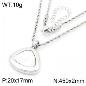 Triangle Charm Pendant Necklace For Women Stainless Steel Trendy Jewelry - KN288791-GC