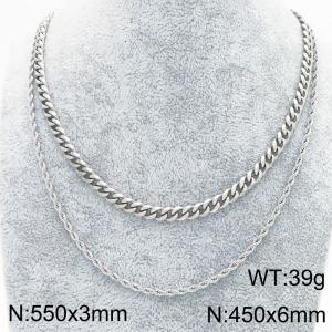 Stainless steel necklace - KN288928-Z